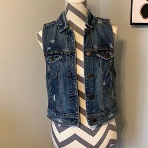 American Eagle Outfitters Jean Vest